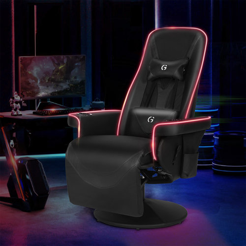 Inbox Zero Reclining Ergonomic Swiveling PC & Racing Game Chair with